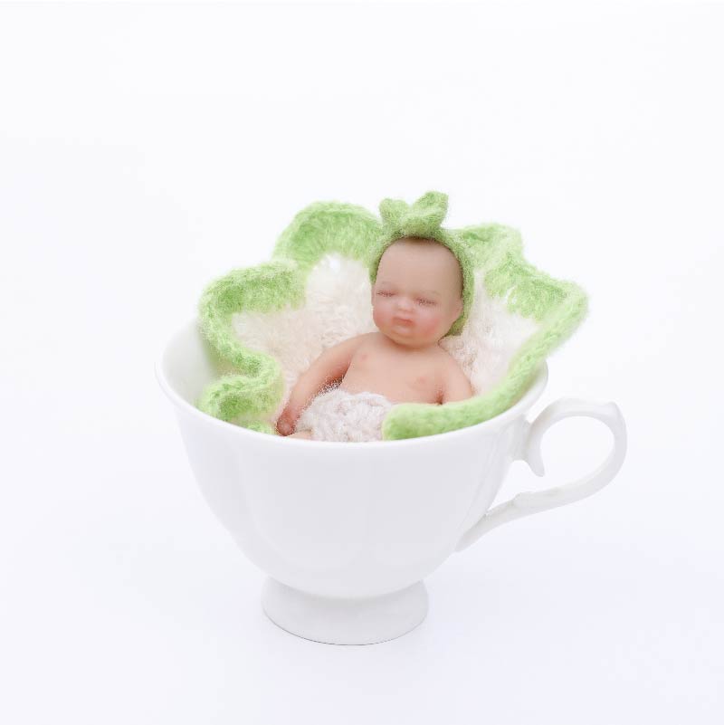 10cm/4Inch Lifelike Silicone Reborn Girl Baby Doll