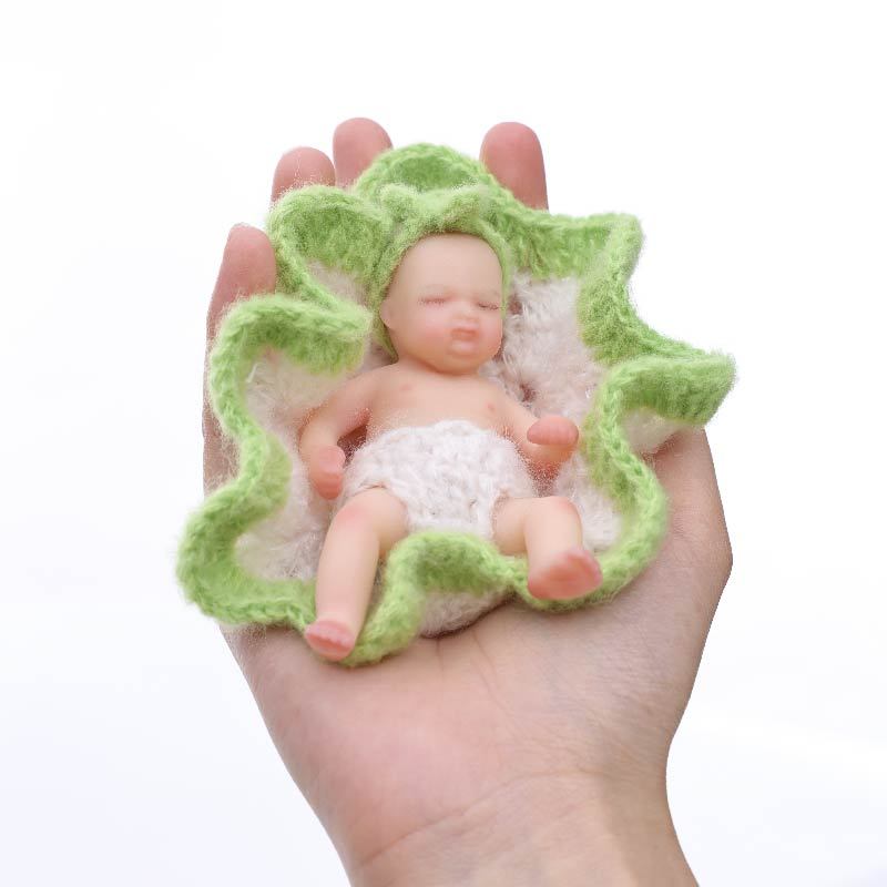 10cm/4Inch Lifelike Silicone Reborn Girl Baby Doll