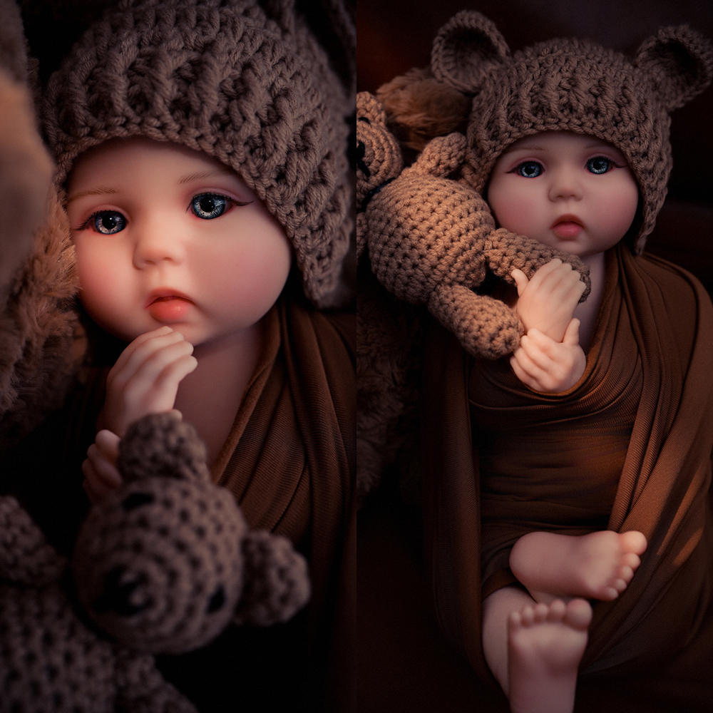 40cm/16 inches Soft Silicone Flexible Reborn Baby Girl