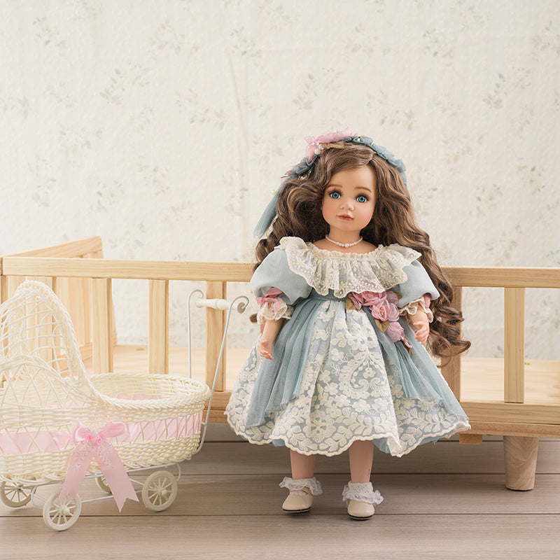 Olivier-40cm/16Inch Dolls Hand-Paint Vintage Porcelain Girl Dolls Collectible