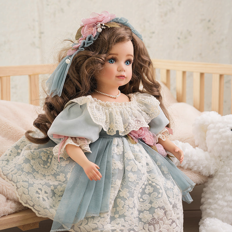 Olivier- 40cm/16Inch Porcelain Dolls Hand-Paint Vintage Lady Ceramic Doll Model Collectible