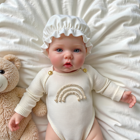 40cm/16inch Soft Silicone Elastic Sleeping Reborn Baby Boy doll