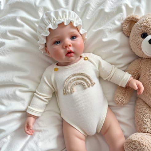 40cm/16inch Soft Silicone Elastic Sleeping Reborn Baby Boy doll