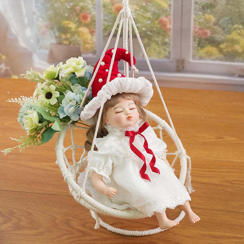 Berrykiss-36cm/14inch Adorable Realistic Porcelain Baby Doll with Santa Hat