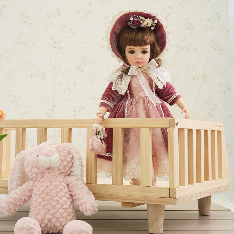 Olivier-40cm/16Inch Handcrafted Antique Bisque Porcelain Doll Dress-up Dolls