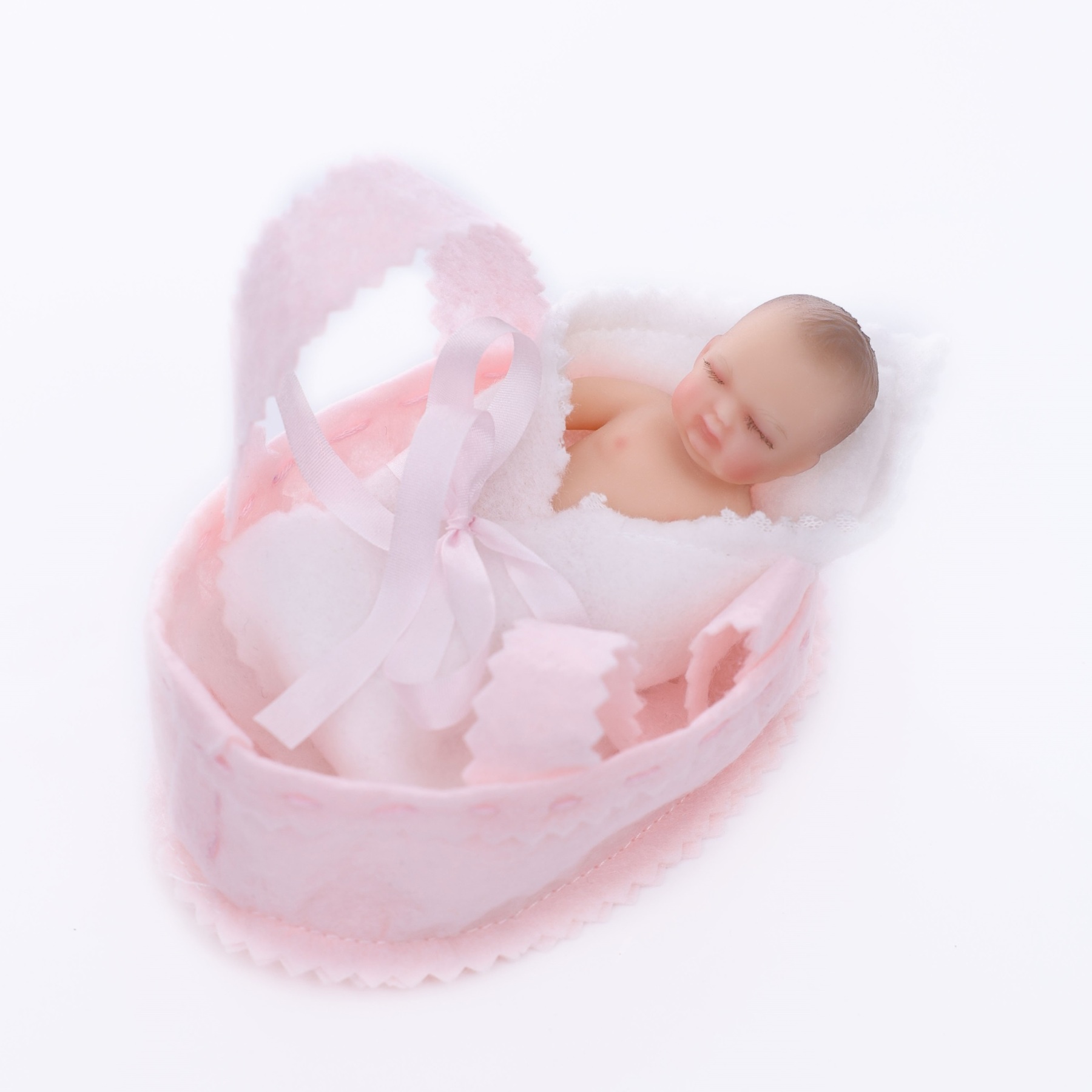 10cm/4Inch Lifelike Silicone Reborn Girl Baby Doll
