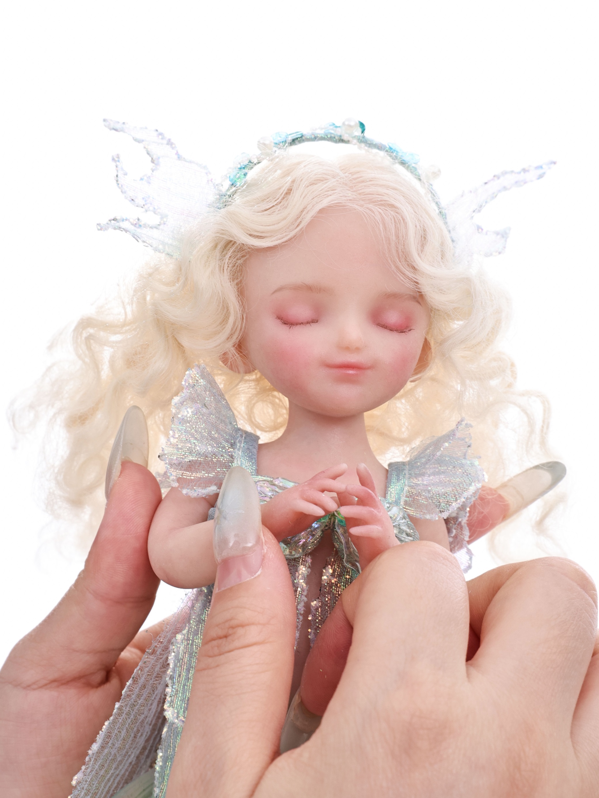 25cm/10Inch Silicone mermaid doll collection and dress-up