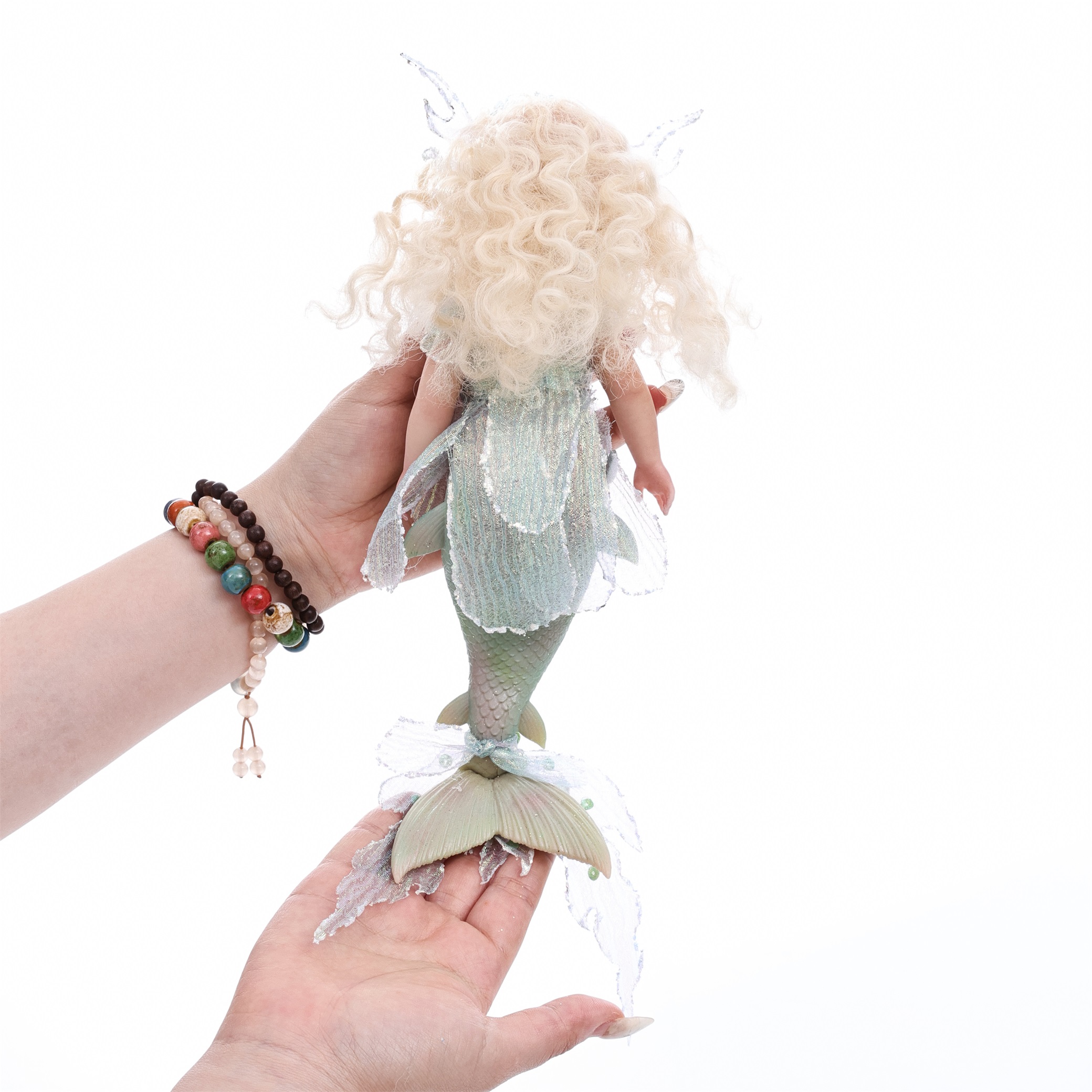 25cm/10Inch Silicone mermaid doll collection and dress-up