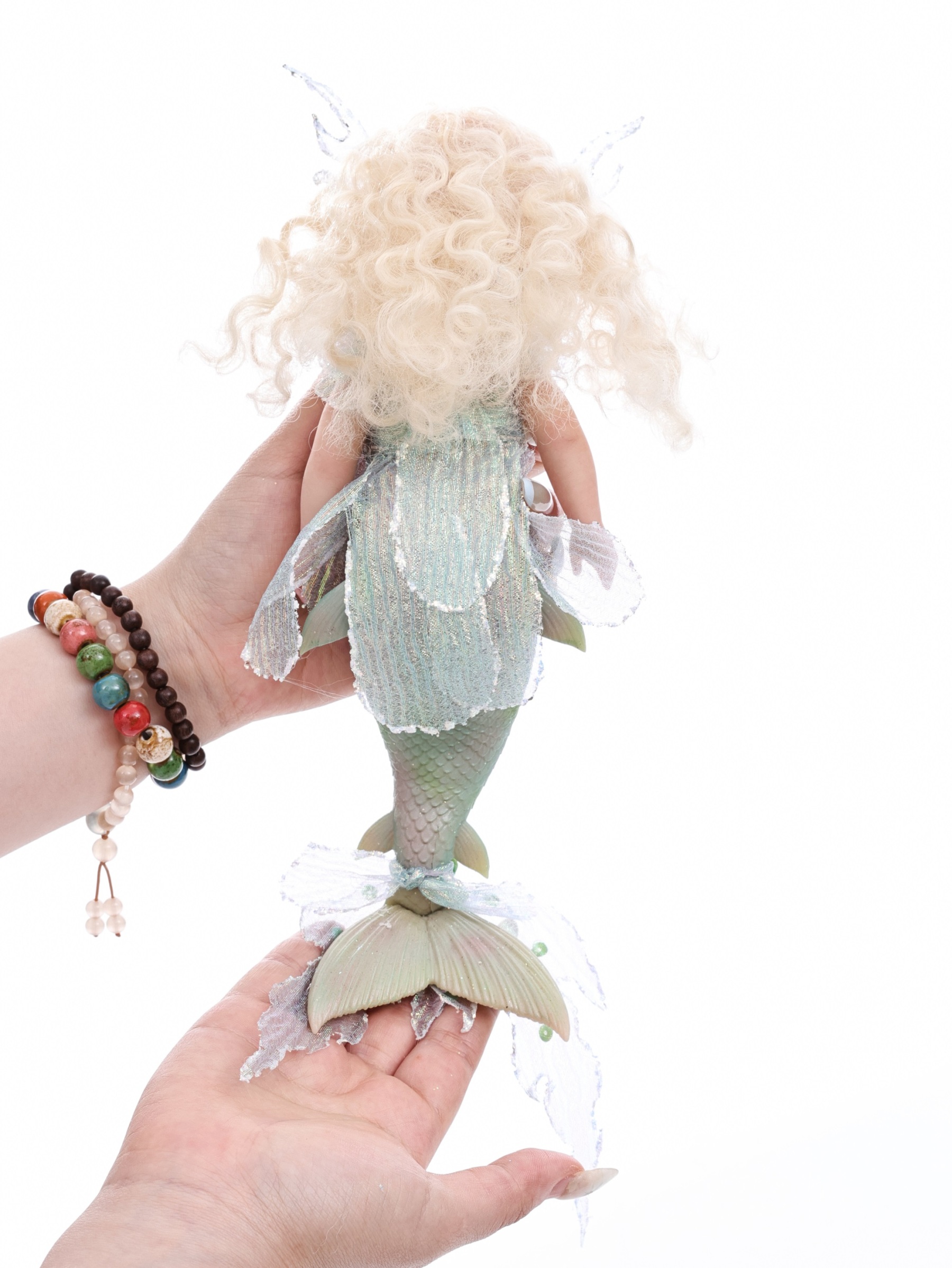 25cm/10Inch Silicone mermaid doll collection and dress-up