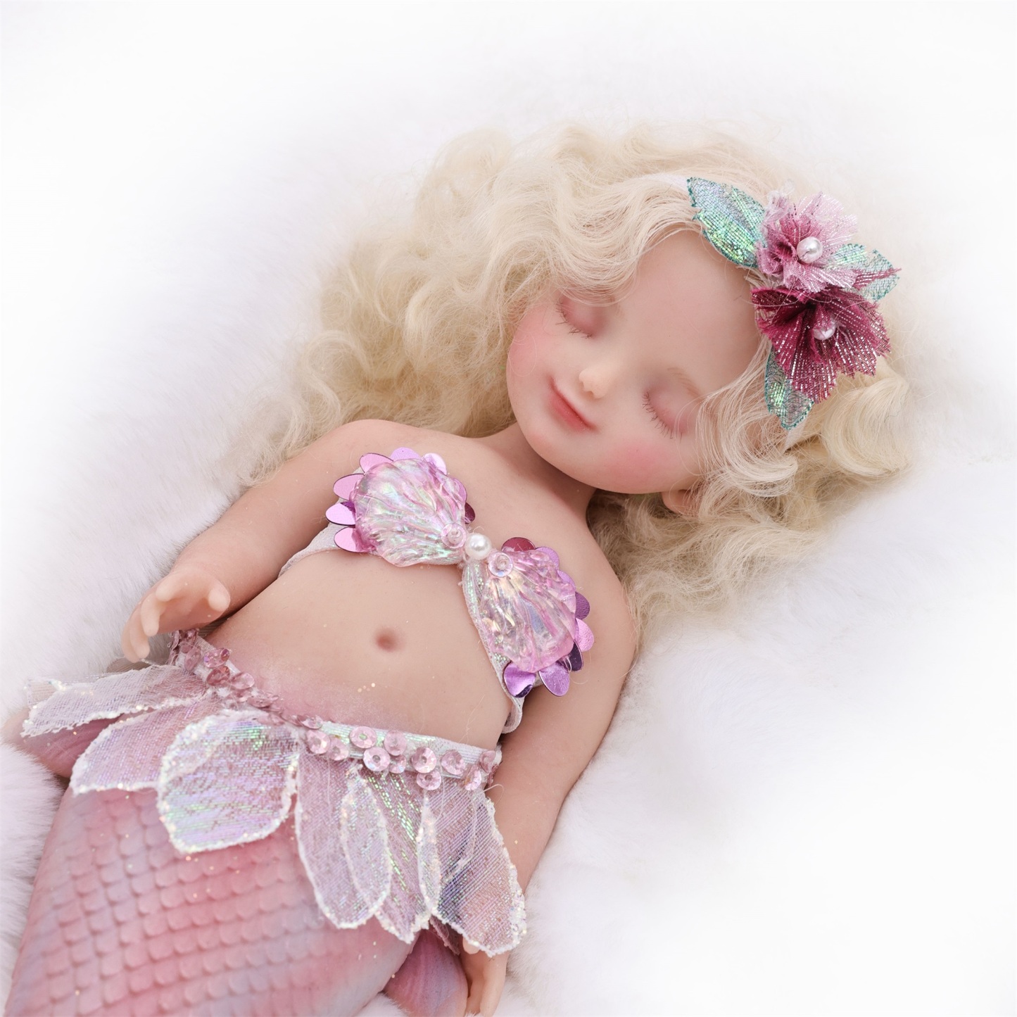 25cm/10Inch Silicone mermaid doll collection and dress-up