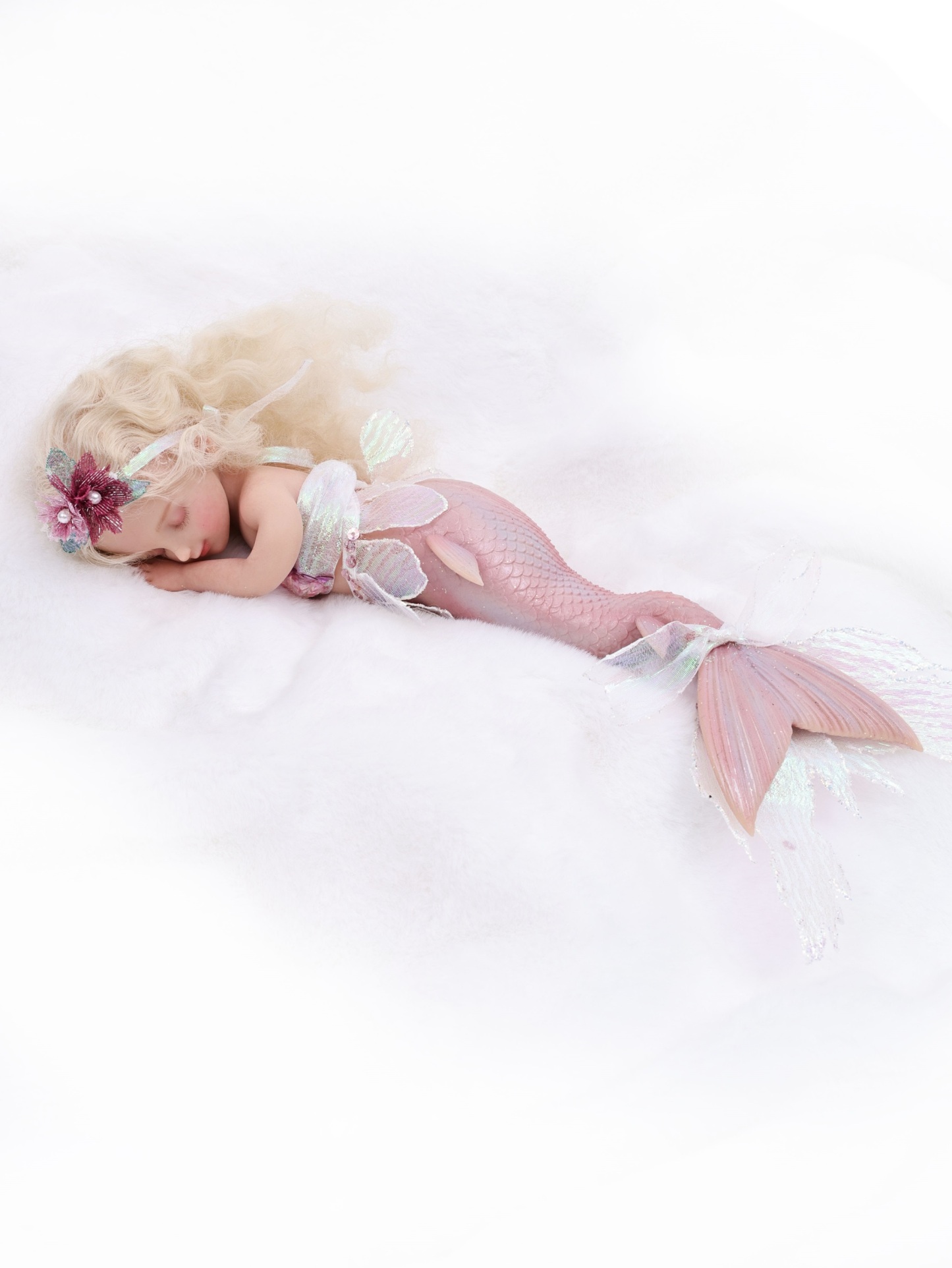 25cm/10Inch Silicone mermaid doll collection and dress-up