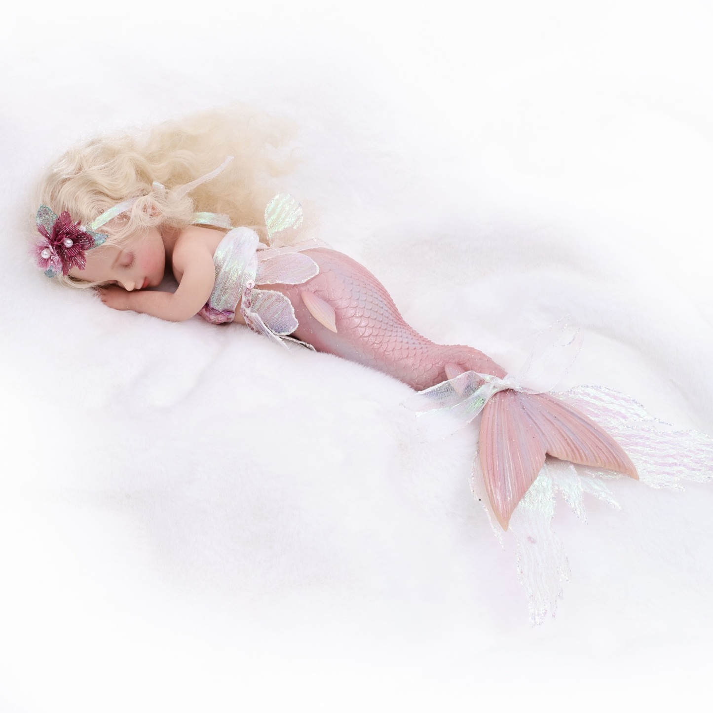 25cm/10Inch Silicone mermaid doll collection and dress-up
