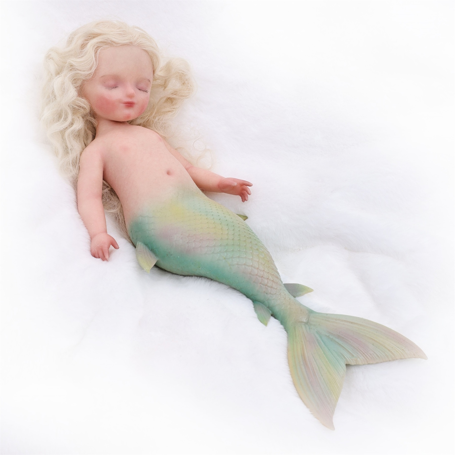 25cm/10Inch Silicone mermaid doll collection and dress-up