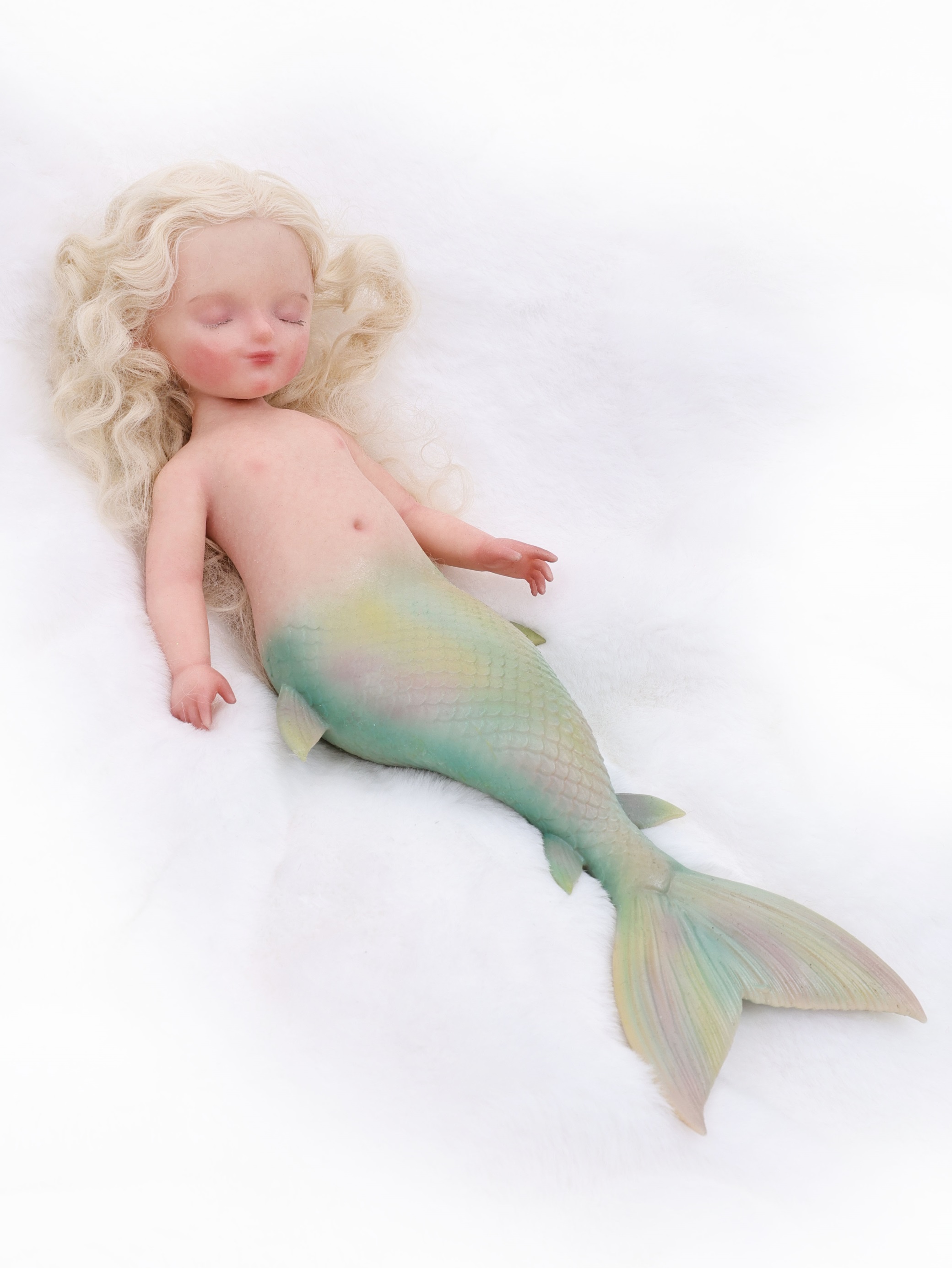 25cm/10Inch Silicone mermaid doll collection and dress-up