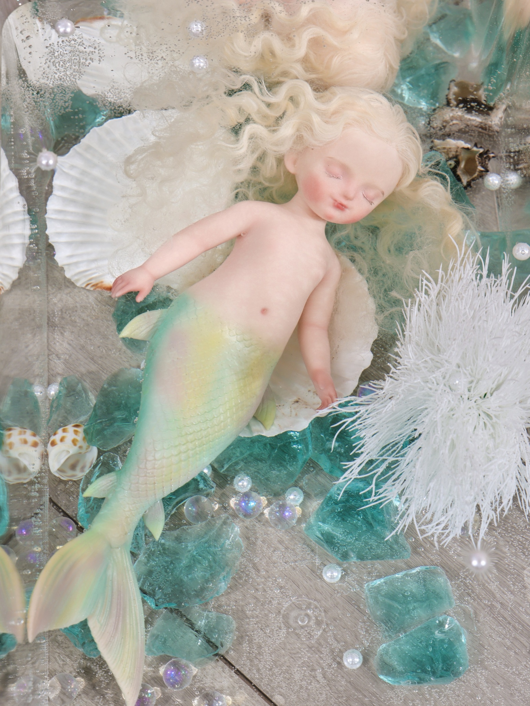 25cm/10Inch Silicone mermaid doll collection and dress-up