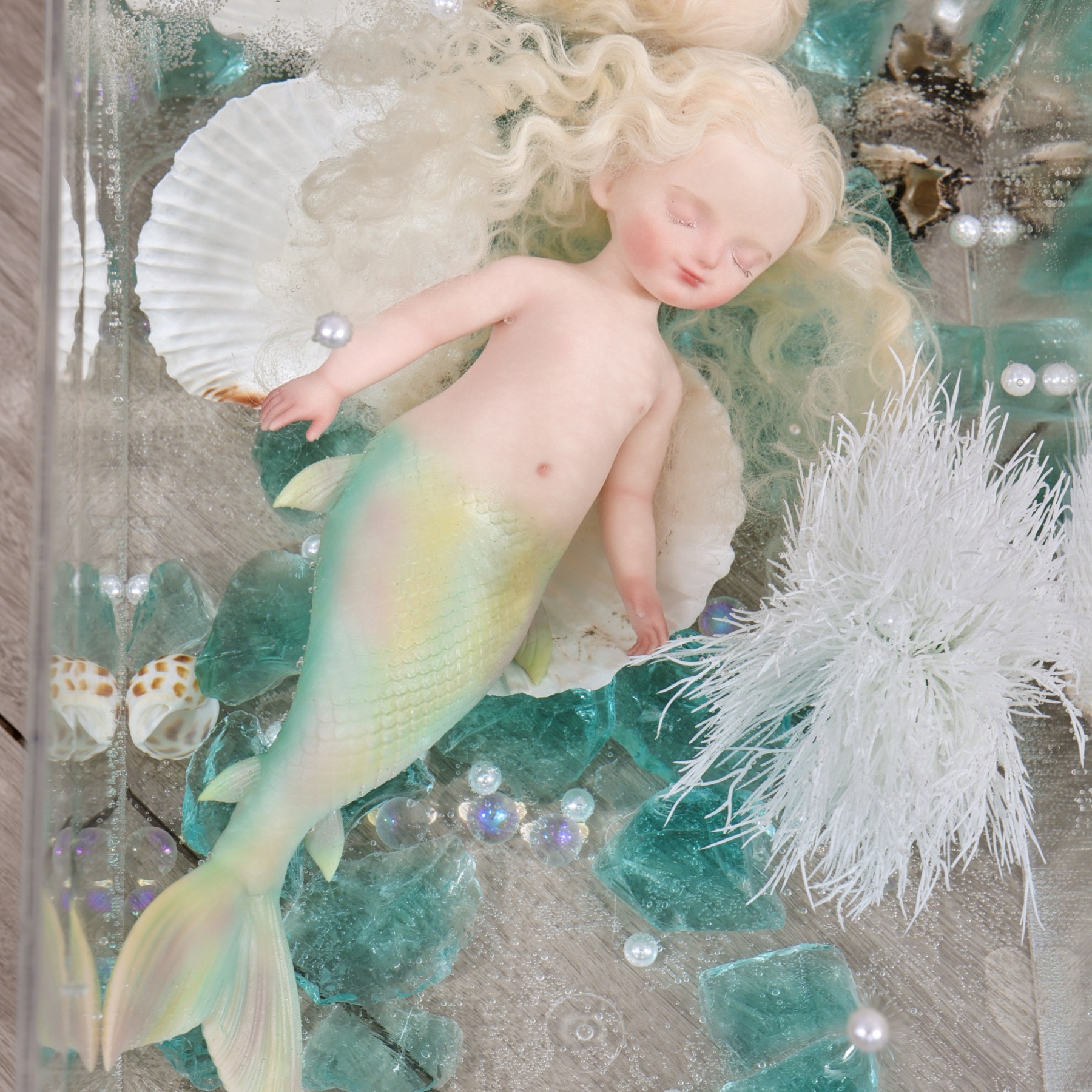 25cm/10Inch Silicone mermaid doll collection and dress-up