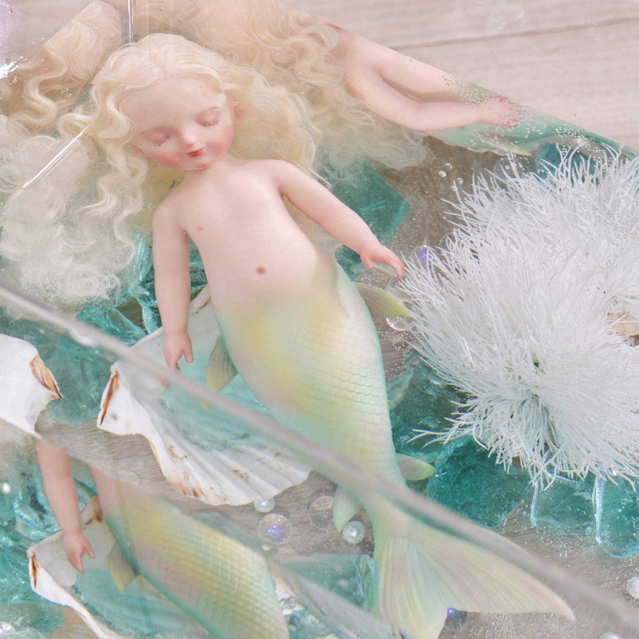 25cm/10Inch Silicone mermaid doll collection and dress-up