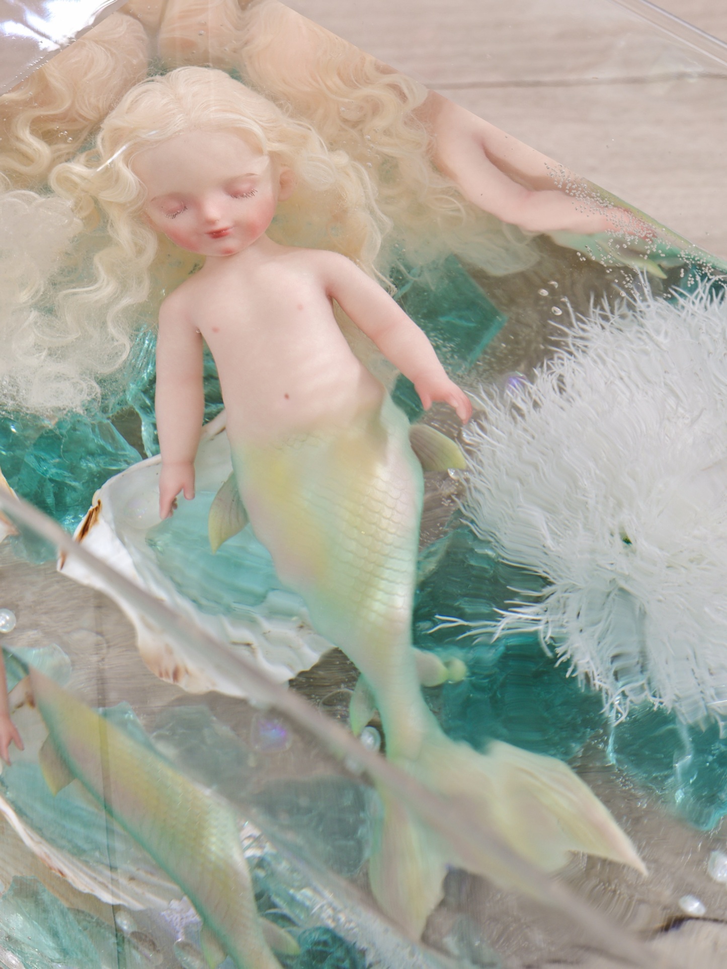 25cm/10Inch Silicone mermaid doll collection and dress-up