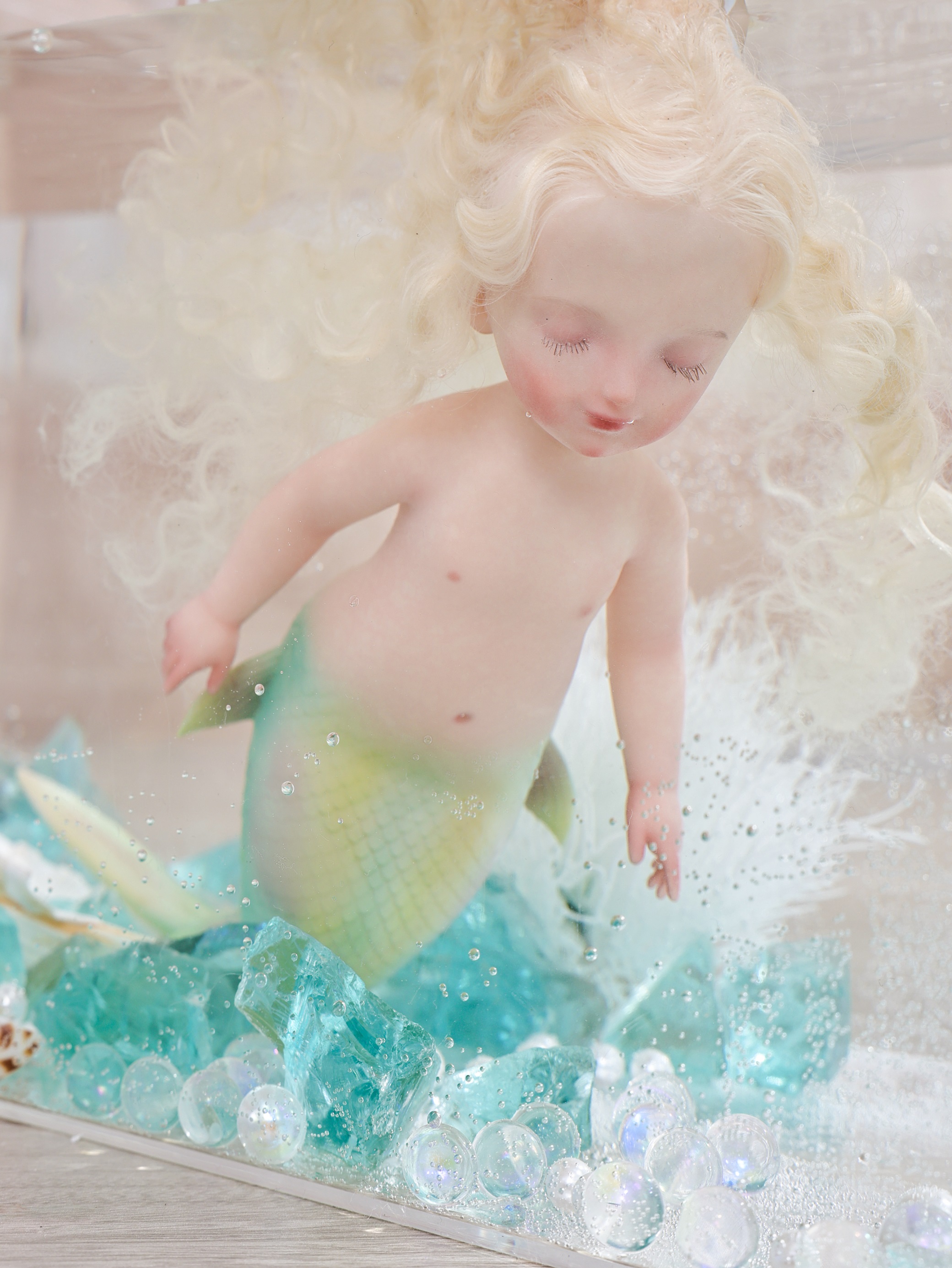 25cm/10Inch Silicone mermaid doll collection and dress-up