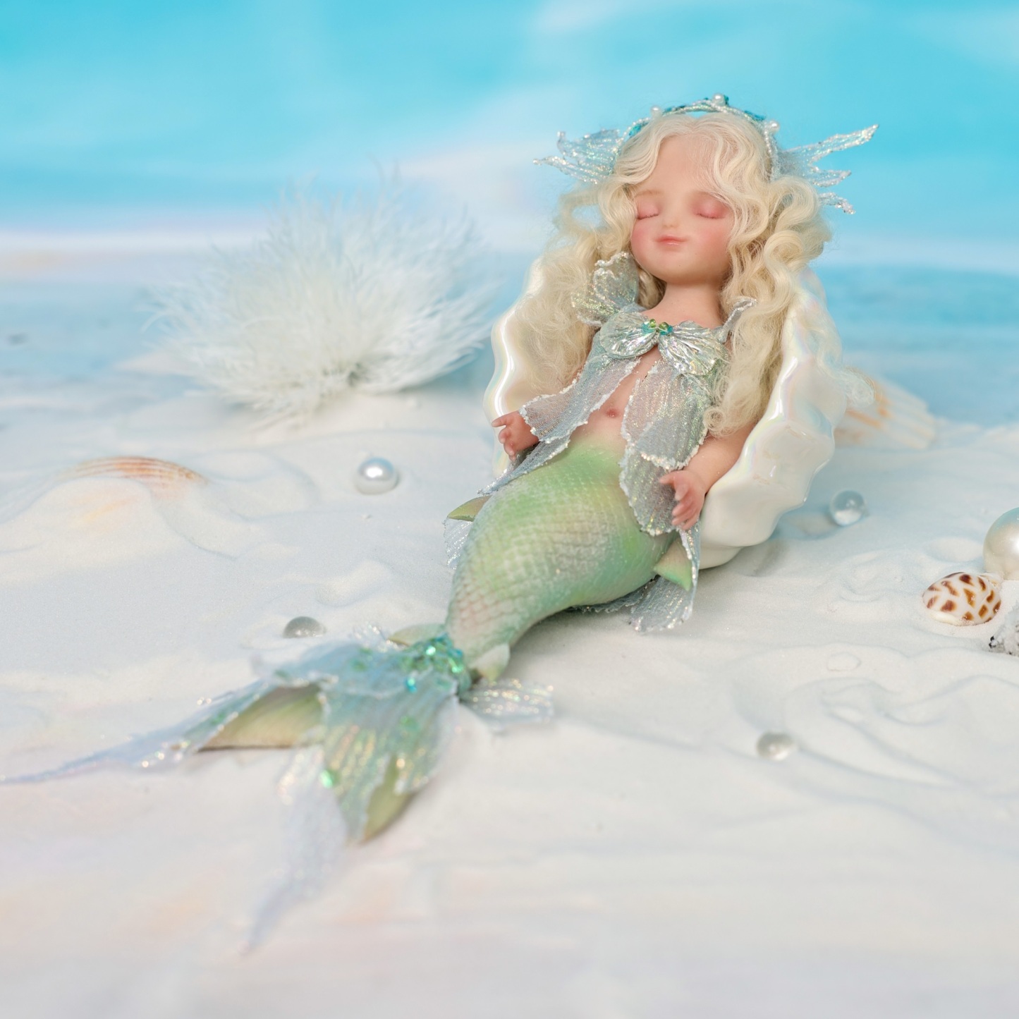 25cm/10Inch Silicone mermaid doll collection and dress-up