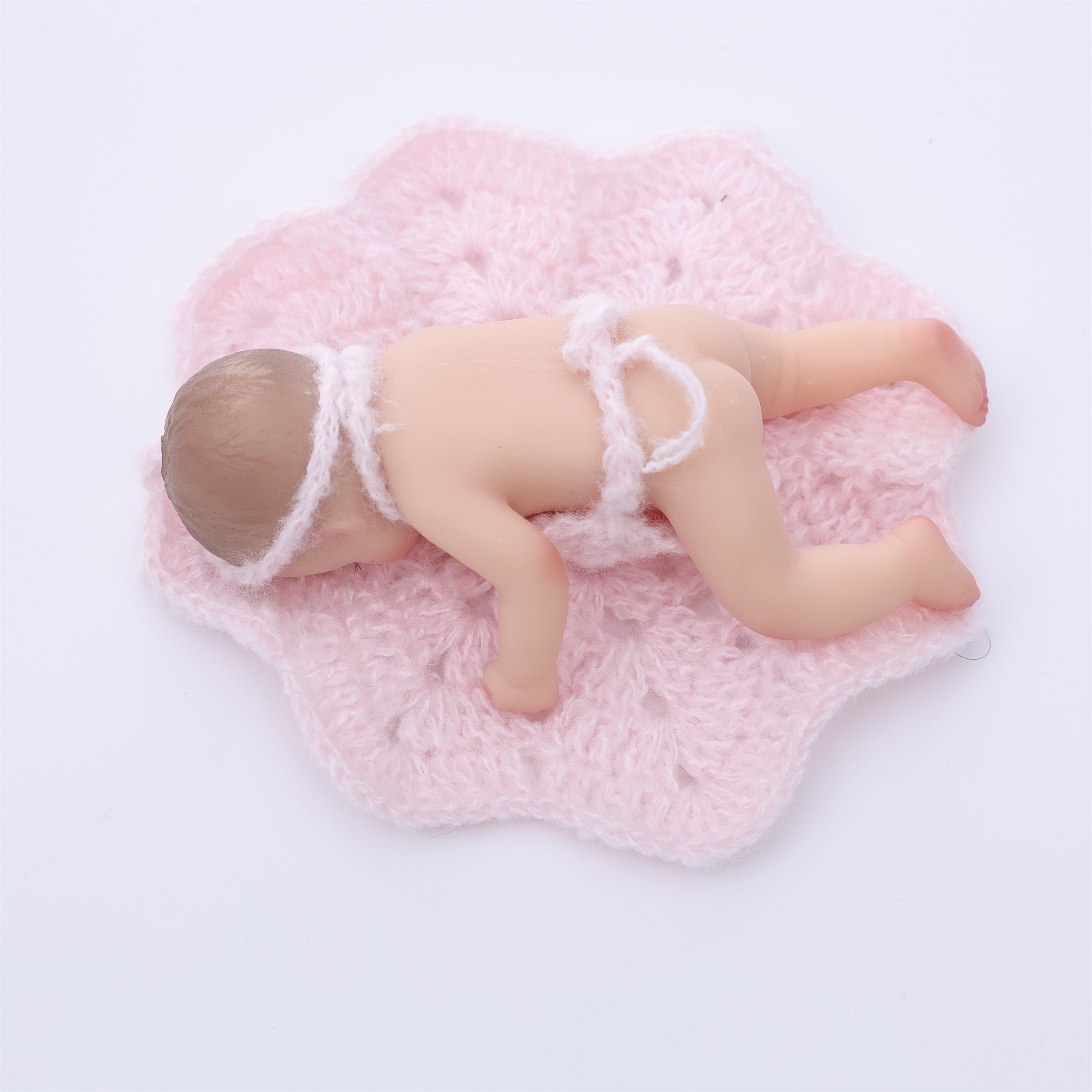 10cm/4Inch Lifelike Silicone Reborn Girl Baby Doll