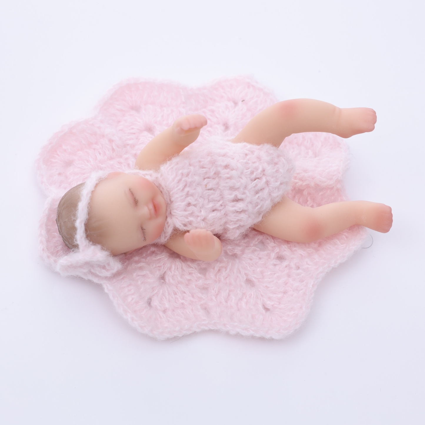 10cm/4Inch Lifelike Silicone Reborn Girl Baby Doll