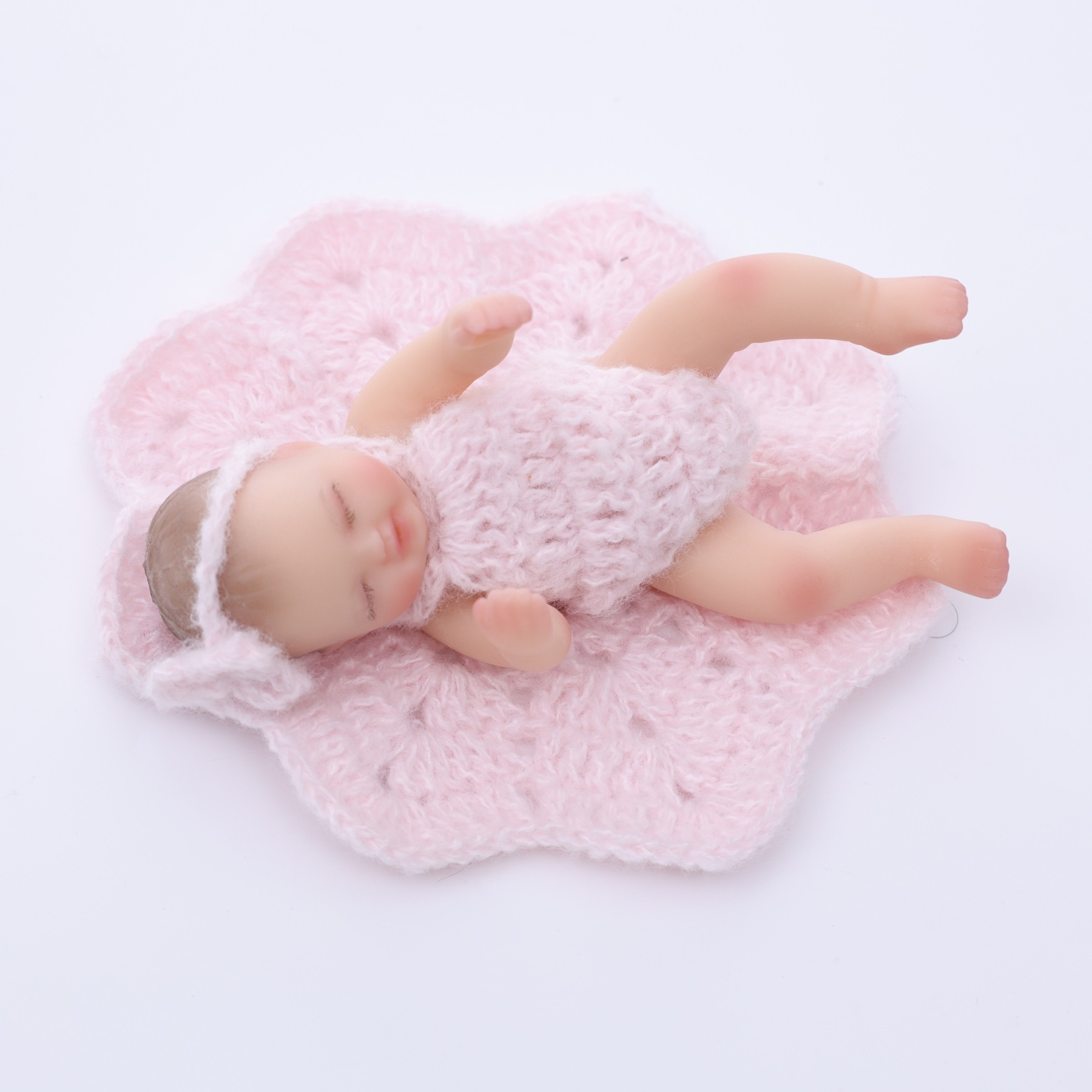 10cm/4Inch Lifelike Silicone Reborn Girl Baby Doll