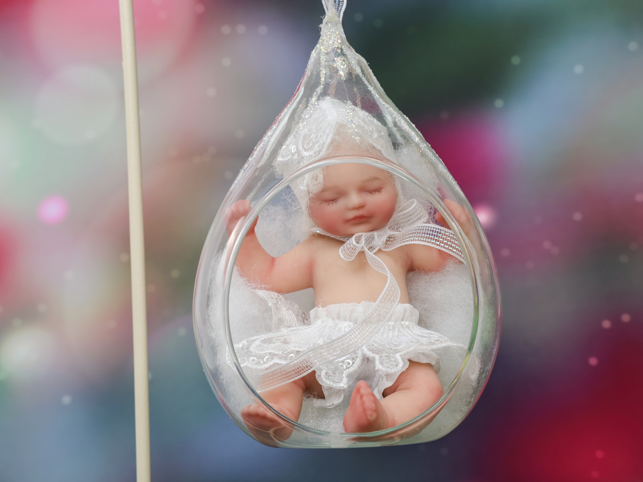 13cm/5Inch Lifelike Silicone Reborn Girl Baby Doll
