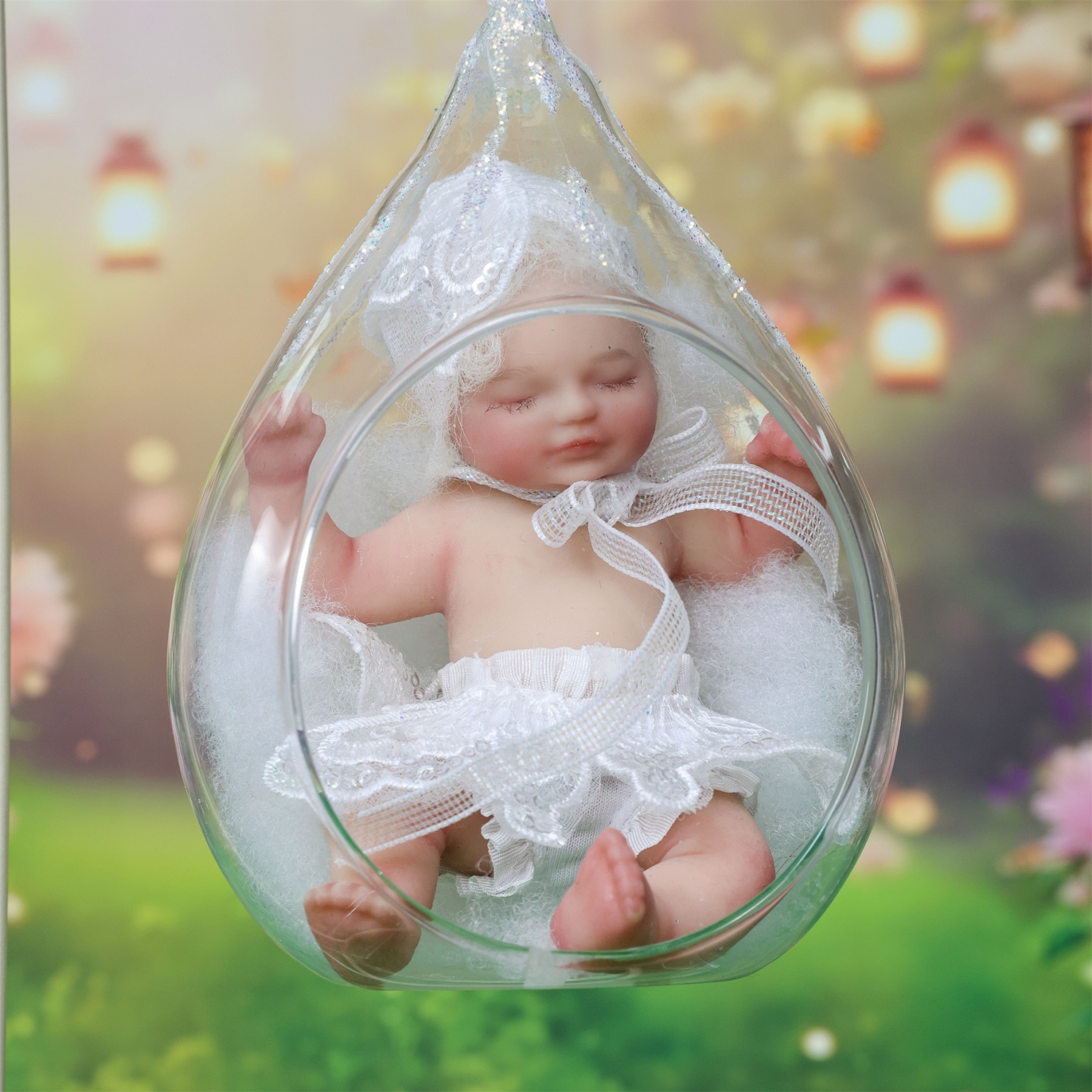 13cm/5Inch Lifelike Silicone Reborn Girl Baby Doll