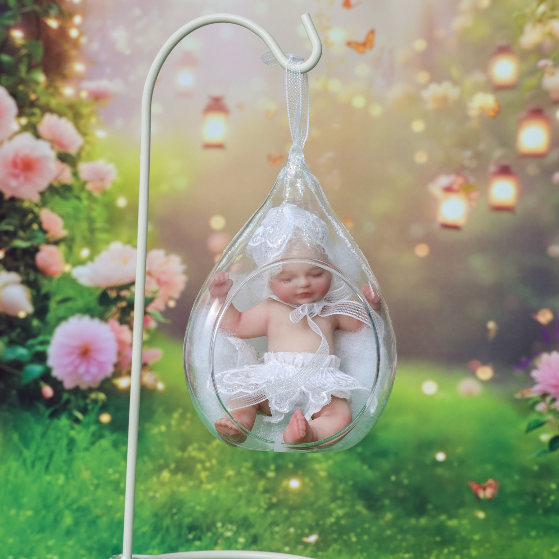 13cm/5Inch Lifelike Silicone Reborn Girl Baby Doll