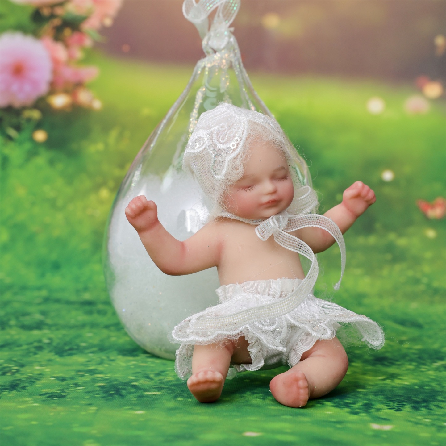 13cm/5Inch Lifelike Silicone Reborn Girl Baby Doll