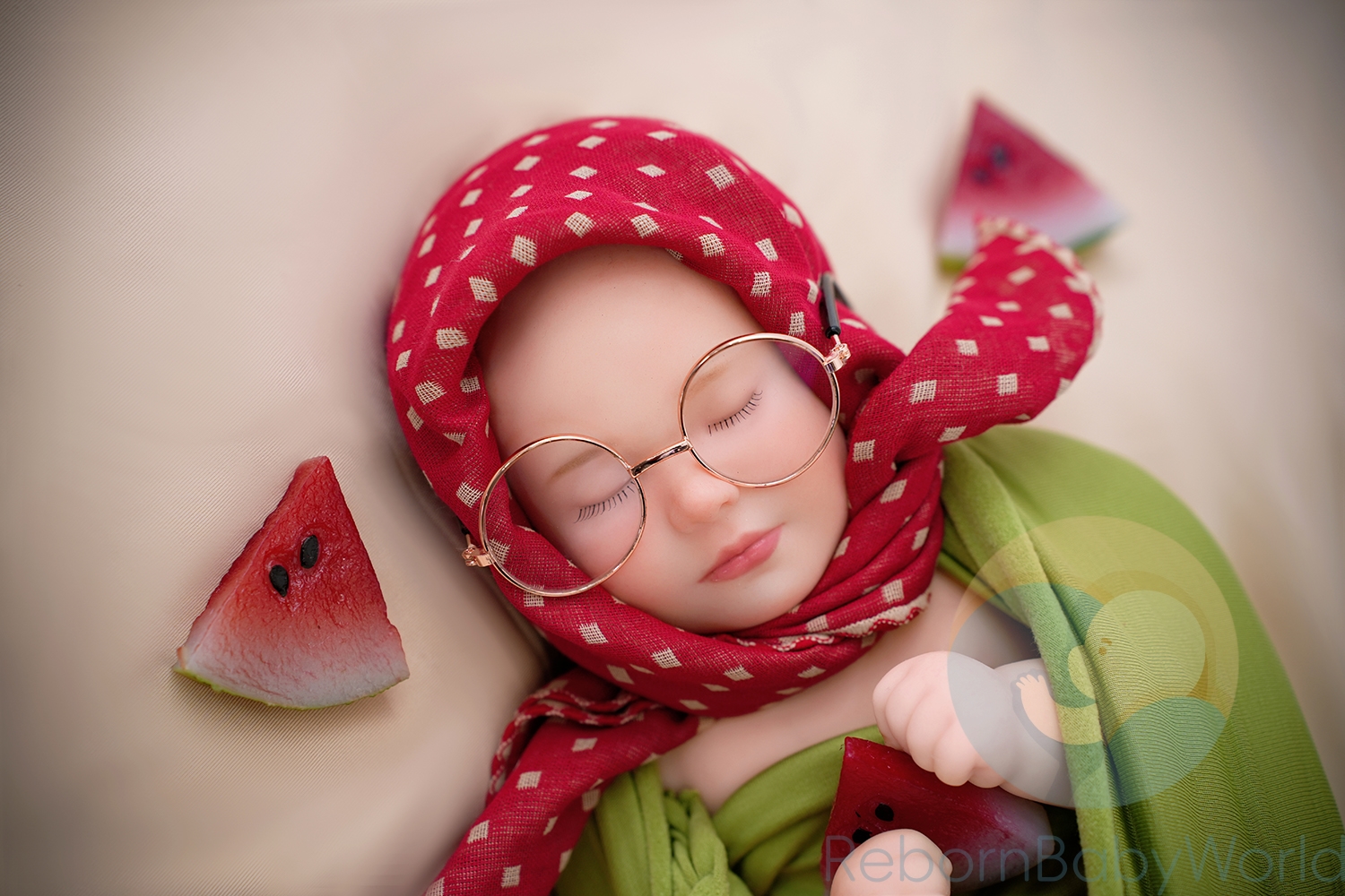 ]40cm/16inch Soft Silicone Elastic Closed Eyes Reborn Baby Girl Doll