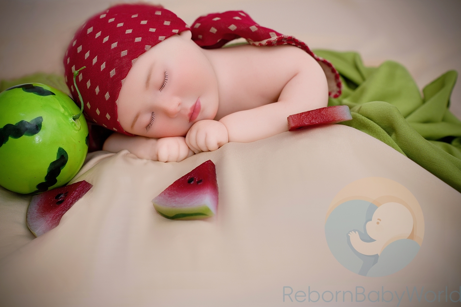 ]40cm/16inch Soft Silicone Elastic Closed Eyes Reborn Baby Girl Doll