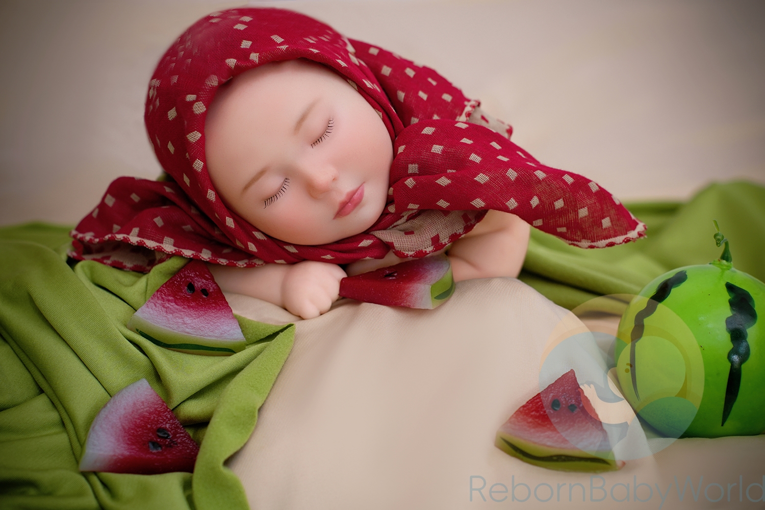 ]40cm/16inch Soft Silicone Elastic Closed Eyes Reborn Baby Girl Doll