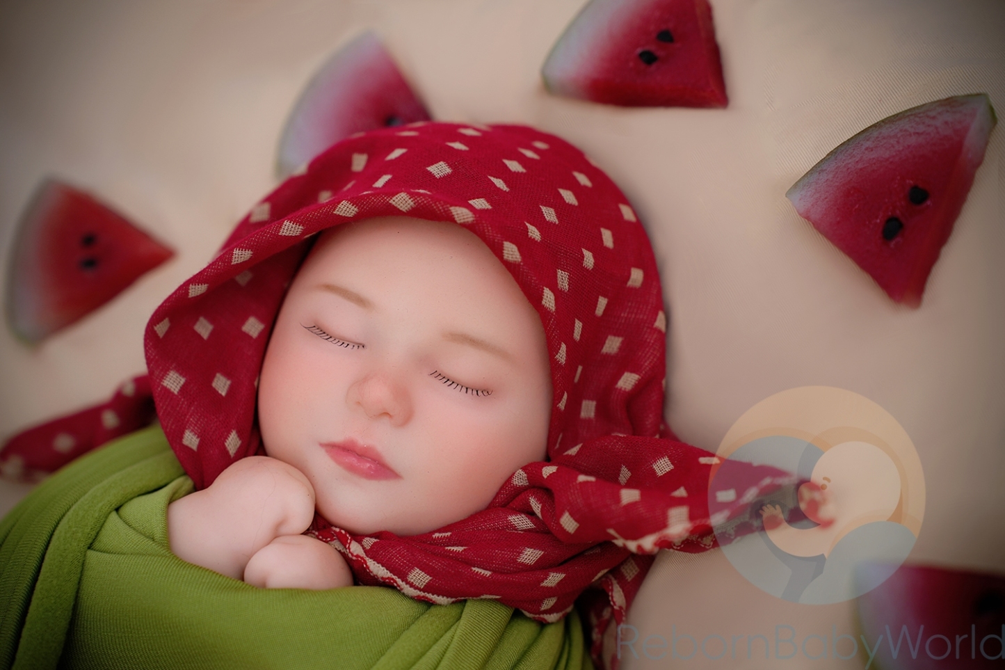 ]40cm/16inch Soft Silicone Elastic Closed Eyes Reborn Baby Girl Doll