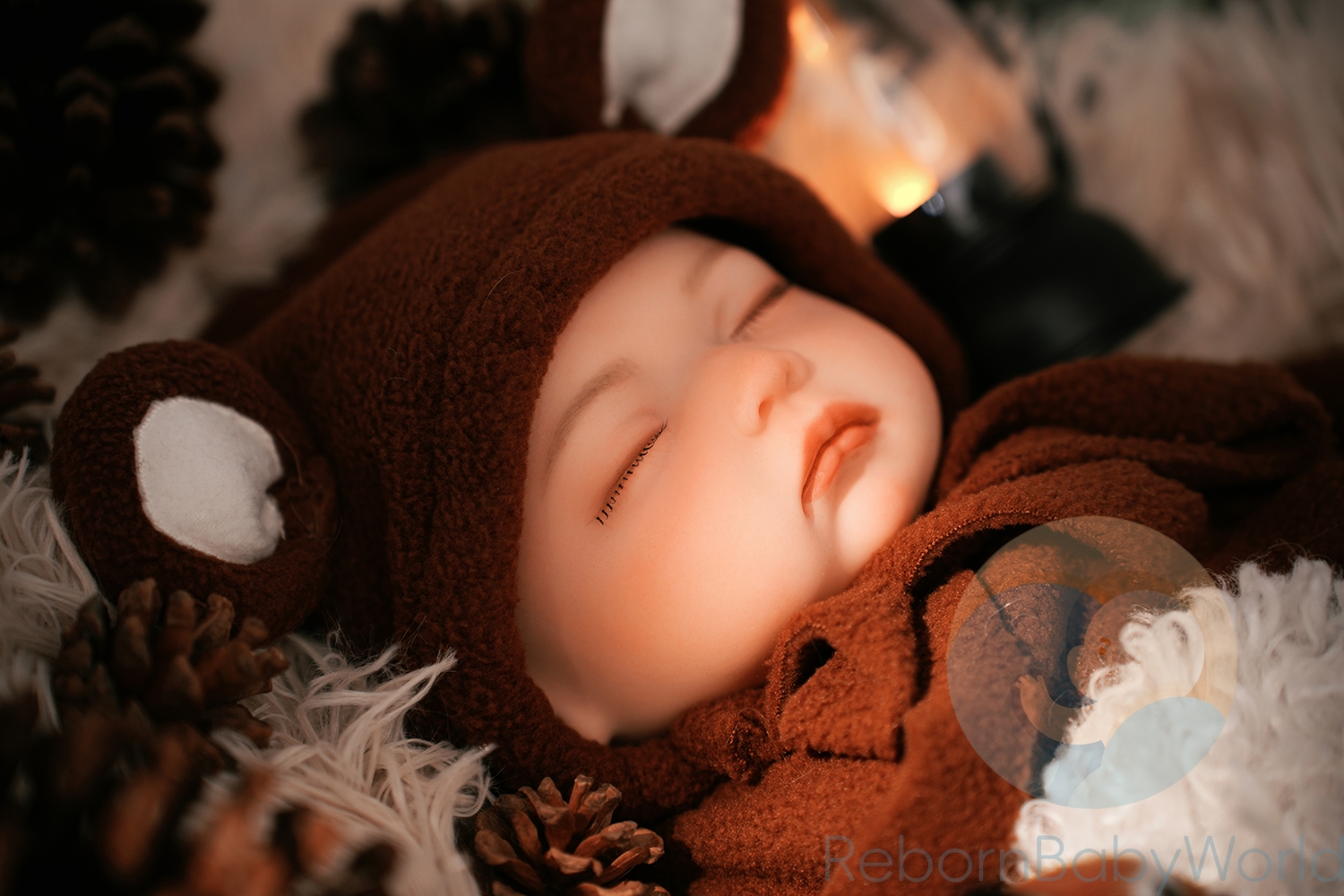 Michael-40cm/16inch soft Silicone Elastic Reborn Closed Eyes Baby Boy