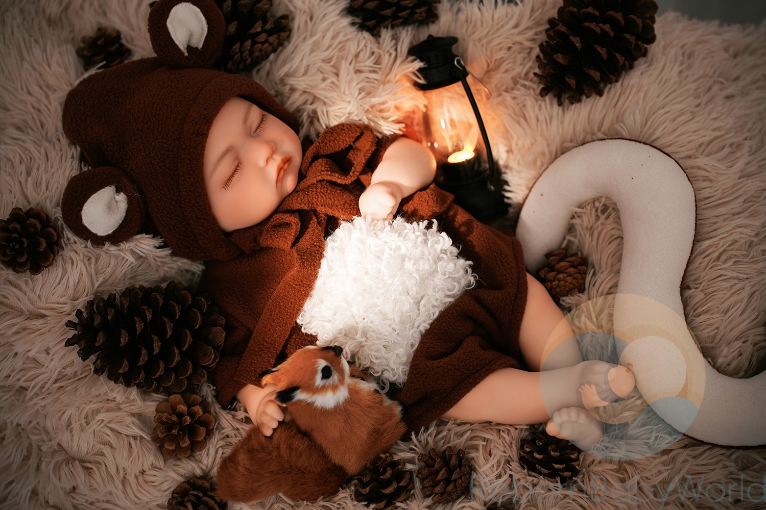 Michael-40cm/16inch soft Silicone Elastic Reborn Closed Eyes Baby Boy