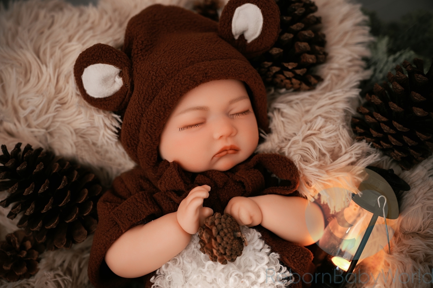 Michael-40cm/16inch soft Silicone Elastic Reborn Closed Eyes Baby Boy