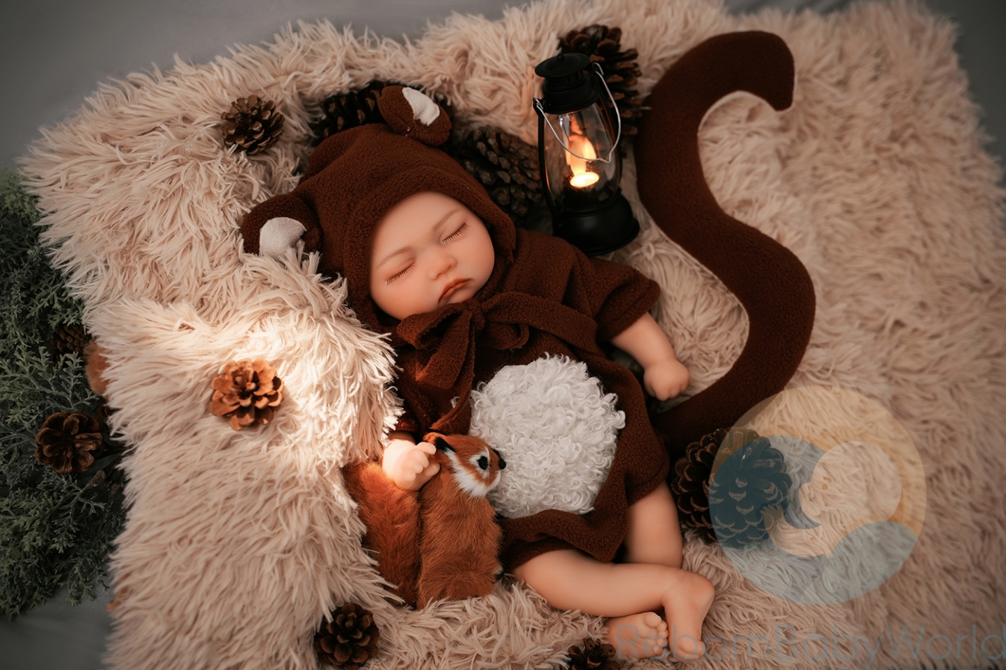 Michael-40cm/16inch soft Silicone Elastic Reborn Closed Eyes Baby Boy