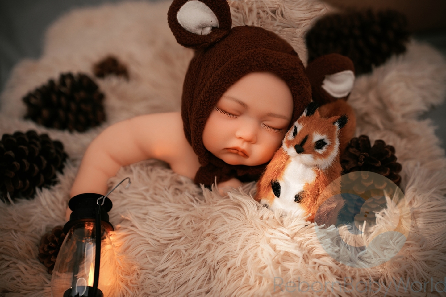 Michael-40cm/16inch soft Silicone Elastic Reborn Closed Eyes Baby Boy