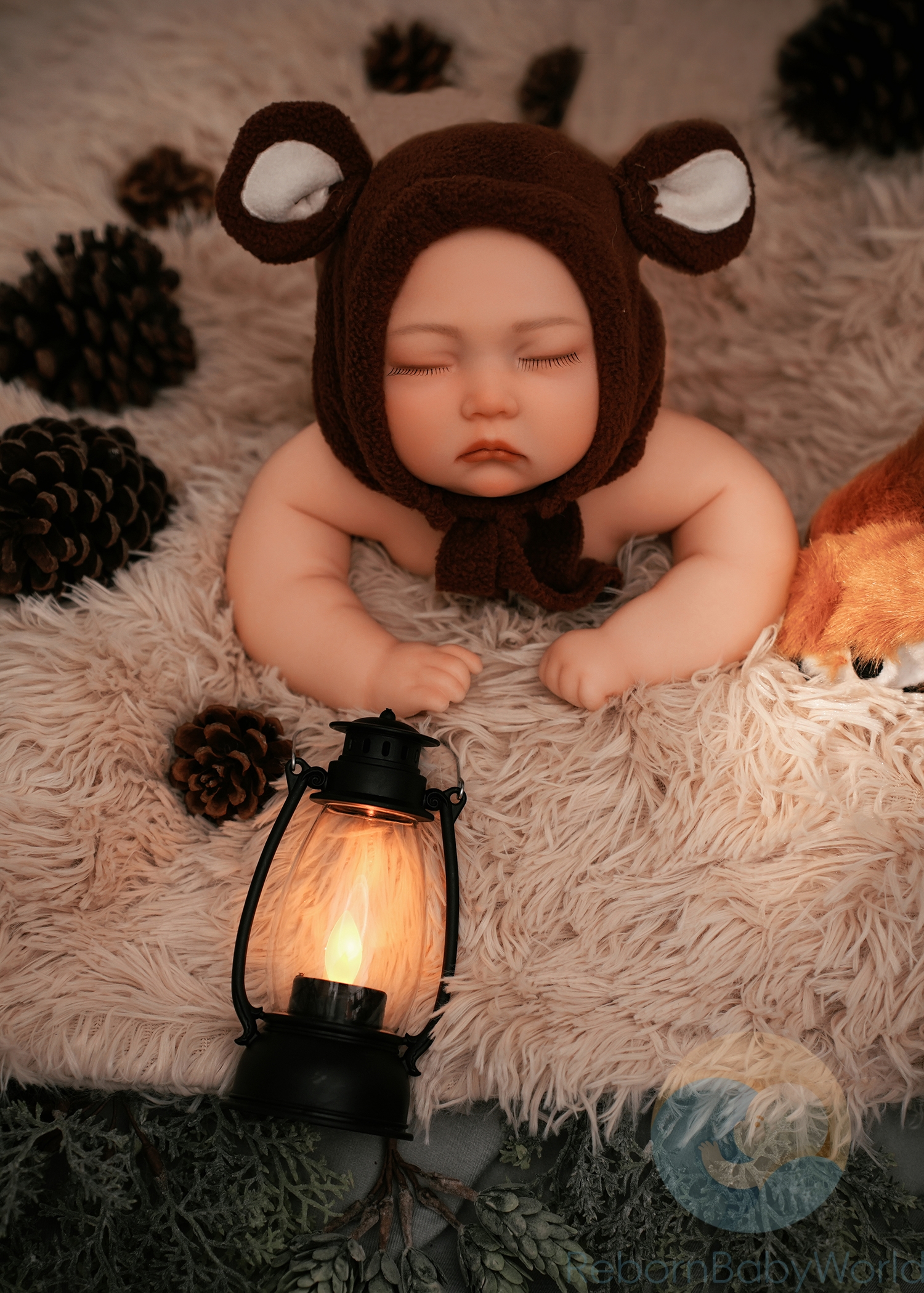 Michael-40cm/16inch soft Silicone Elastic Reborn Closed Eyes Baby Boy