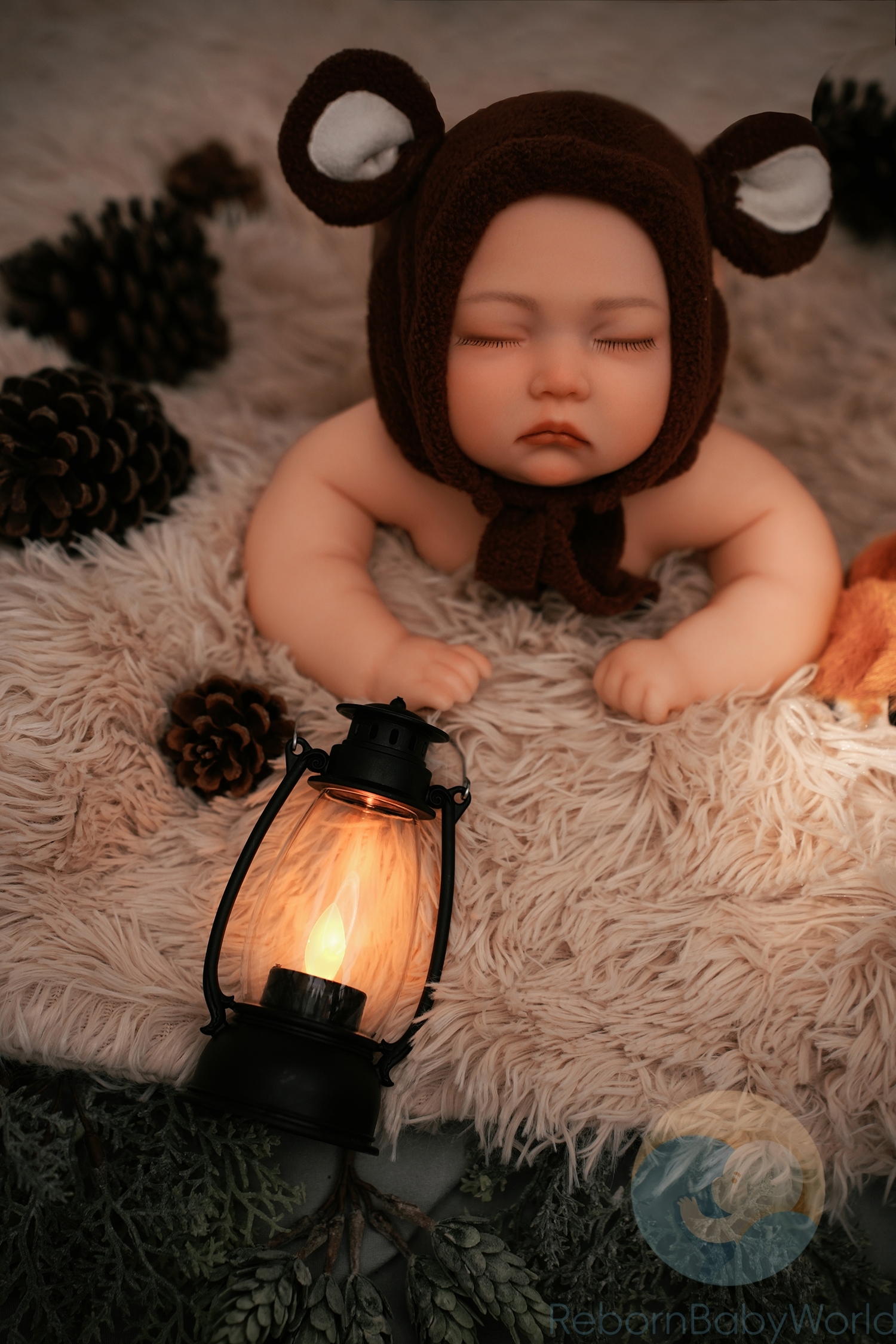 Michael-40cm/16inch soft Silicone Elastic Reborn Closed Eyes Baby Boy
