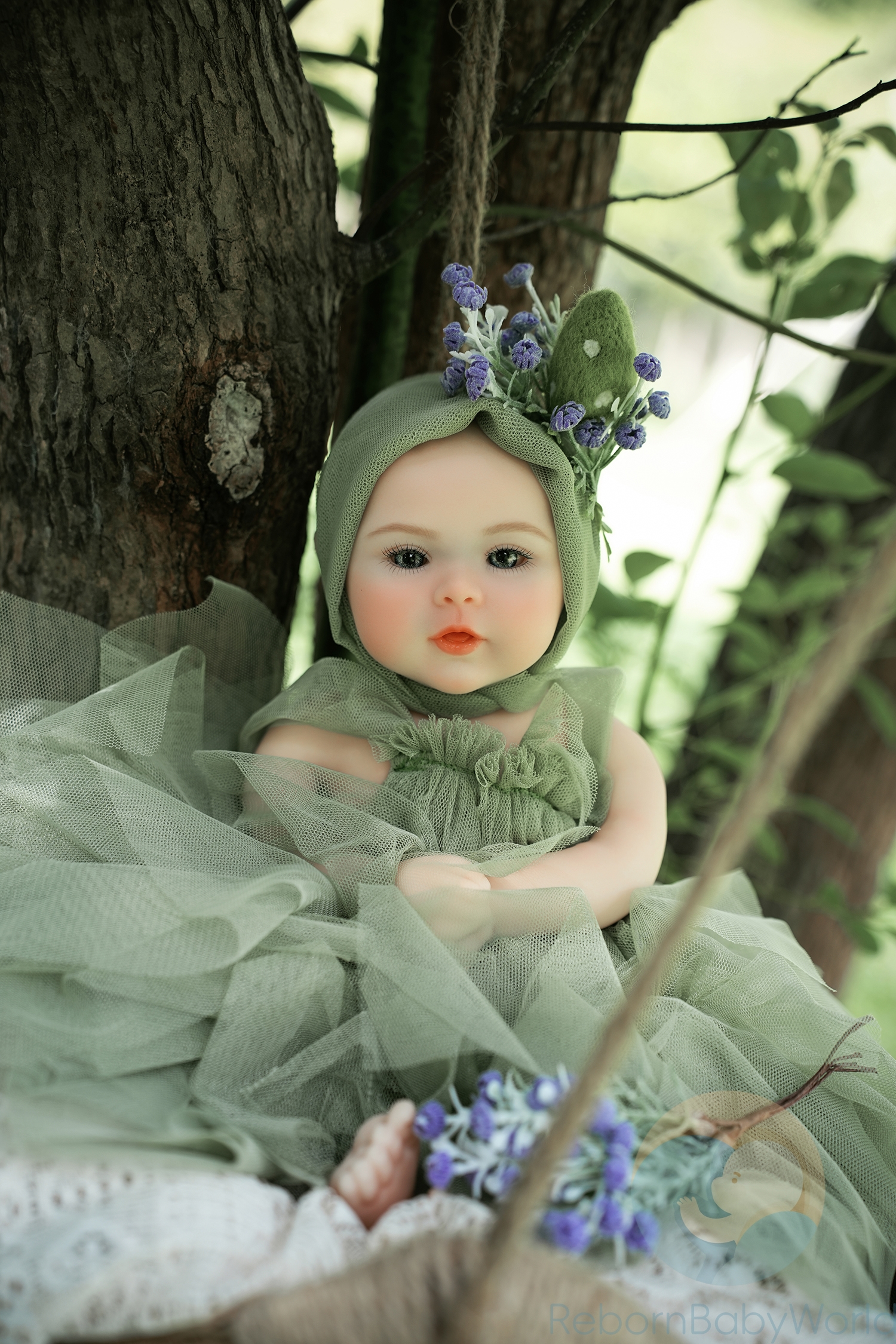 40cm/16inch Soft Silicone Elastic Reborn Baby Girl Doll