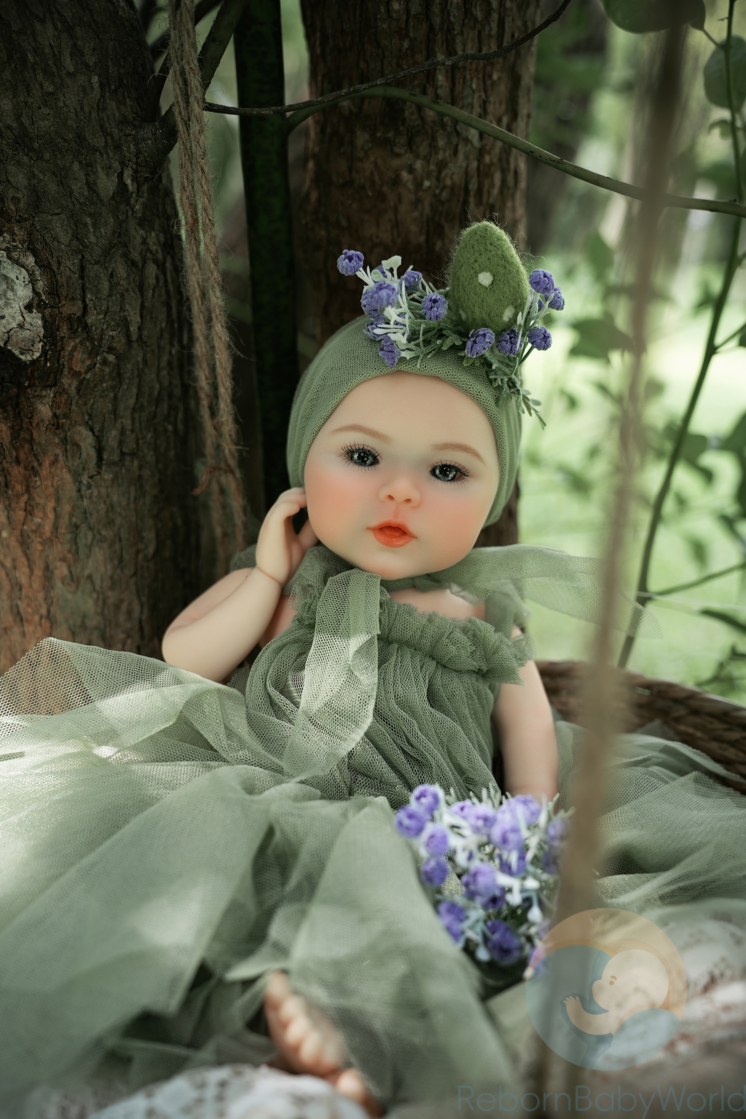 40cm/16inch Soft Silicone Elastic Reborn Baby Girl Doll
