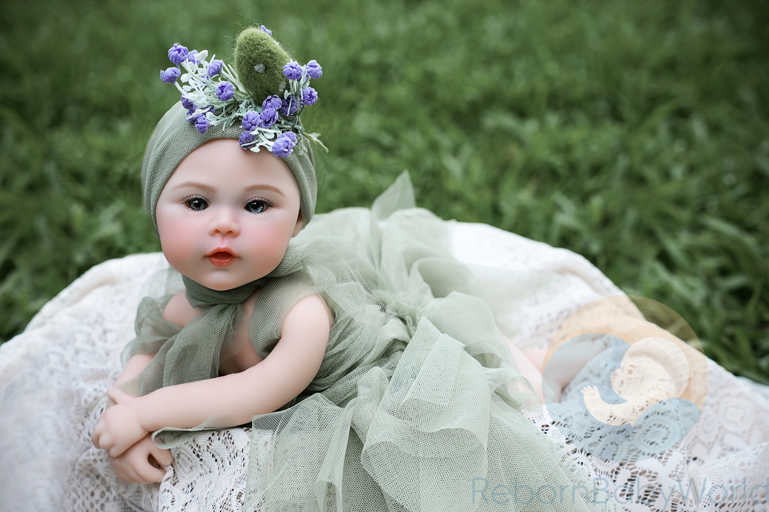 40cm/16inch Soft Silicone Elastic Reborn Baby Girl Doll