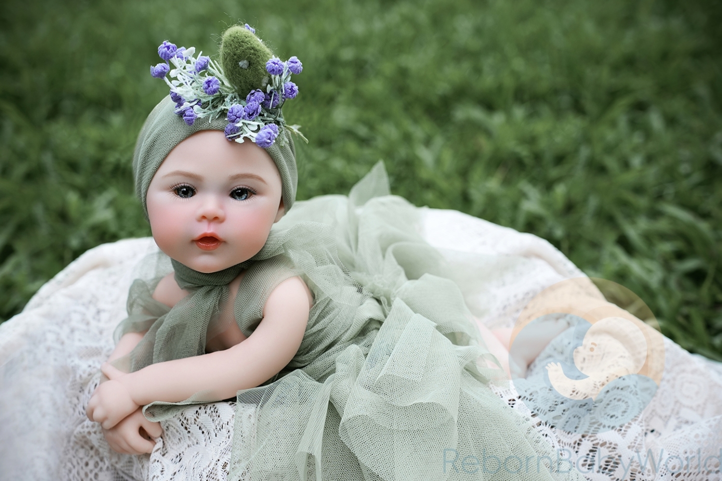 40cm/16inch Soft Silicone Elastic Reborn Baby Girl Doll