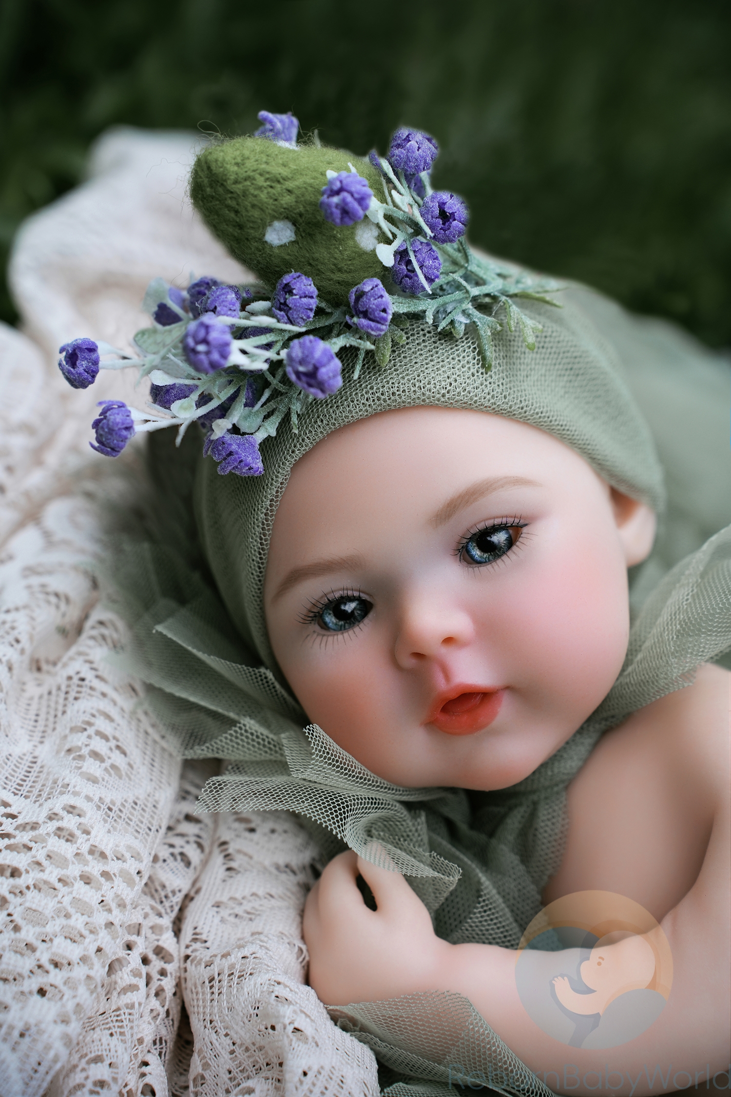 40cm/16inch Soft Silicone Elastic Reborn Baby Girl Doll