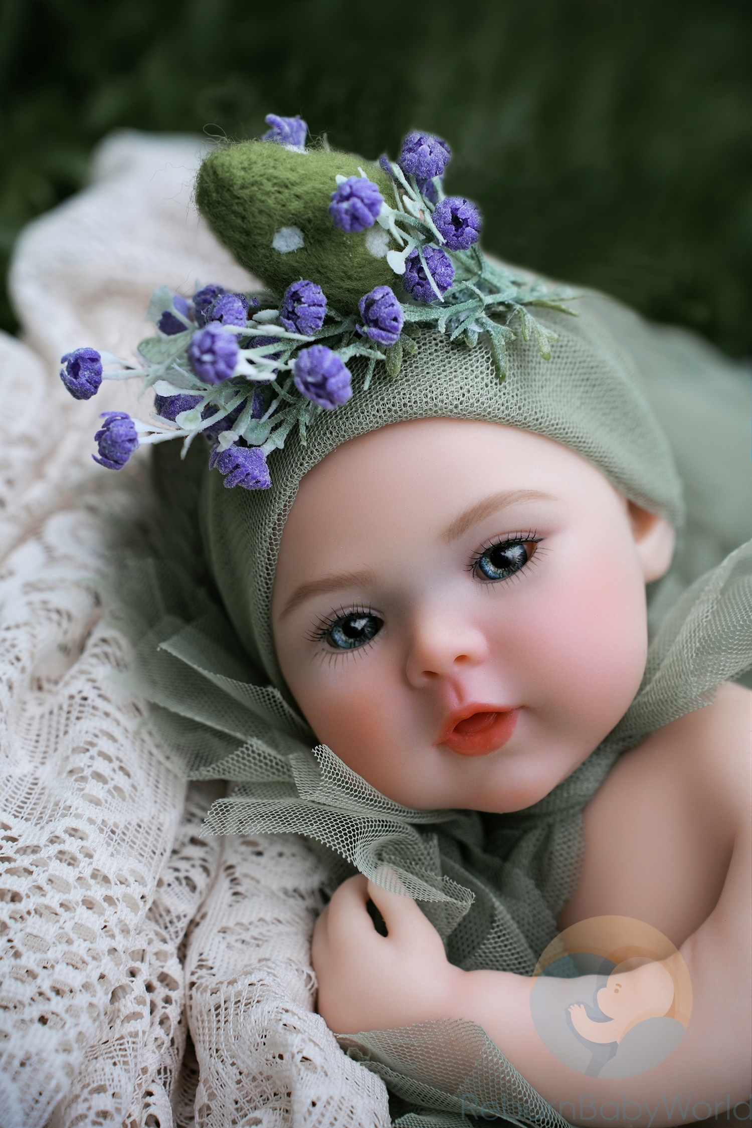 40cm/16inch Soft Silicone Elastic Reborn Baby Girl Doll