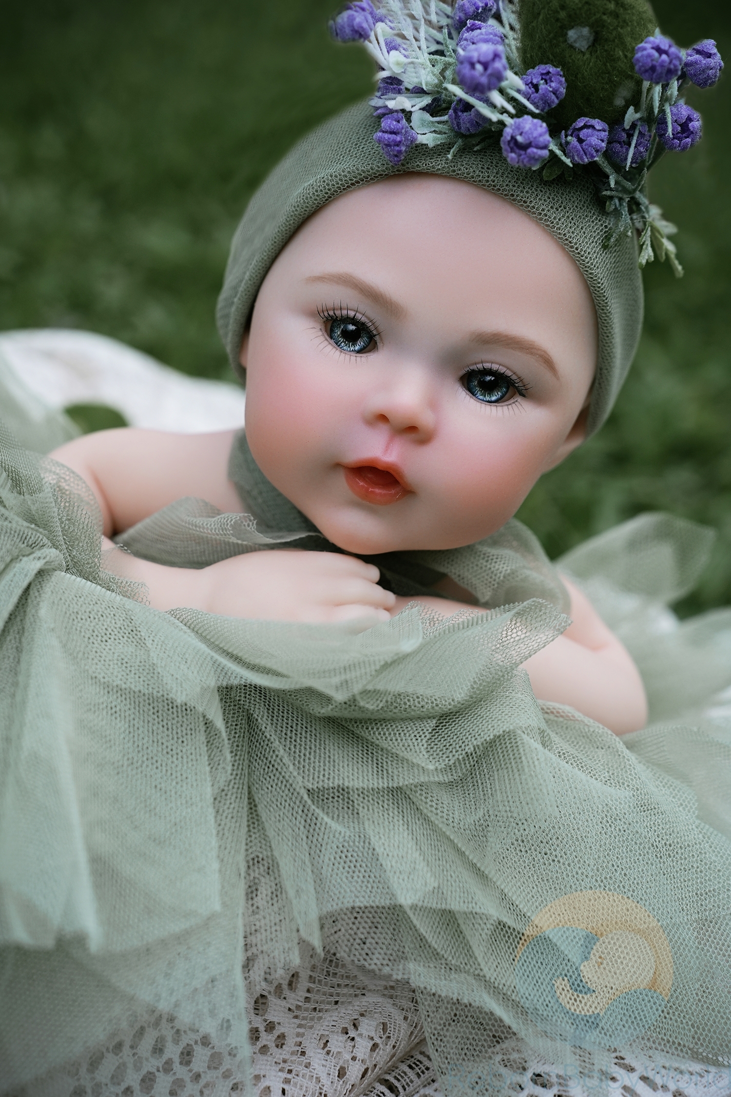 40cm/16inch Soft Silicone Elastic Reborn Baby Girl Doll