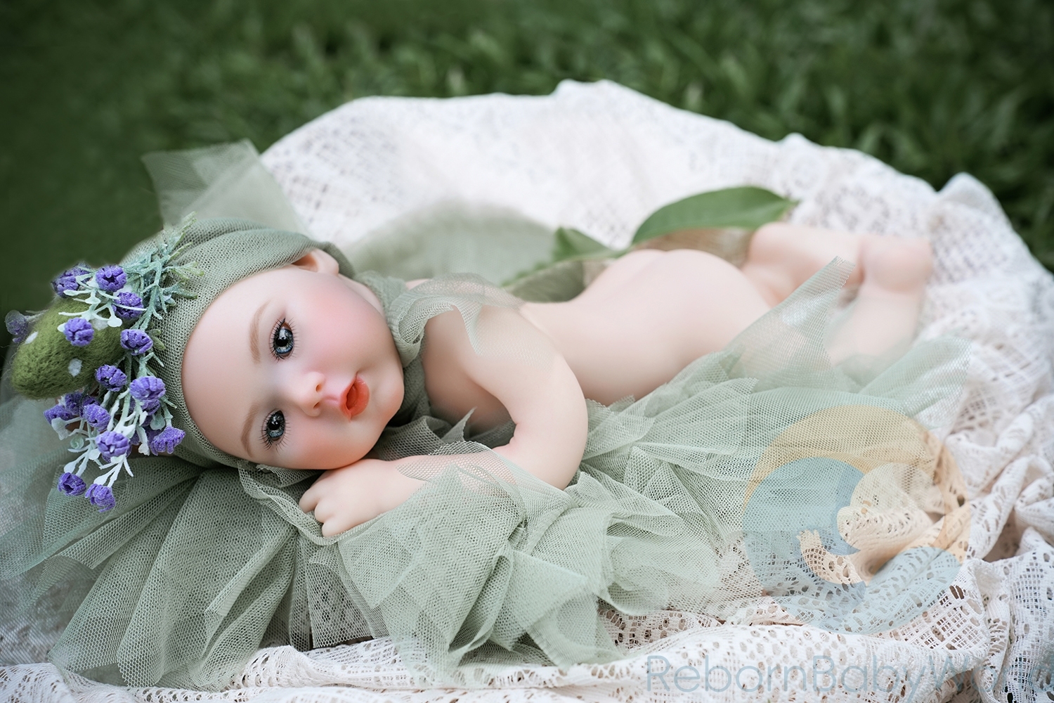 40cm/16inch Soft Silicone Elastic Reborn Baby Girl Doll